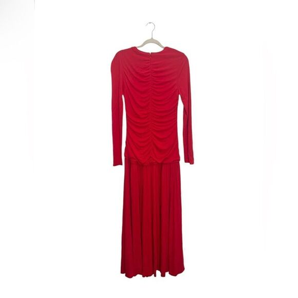 FARM Rio Red V Neckline Long Sleeve Dress - Picture 16 of 17